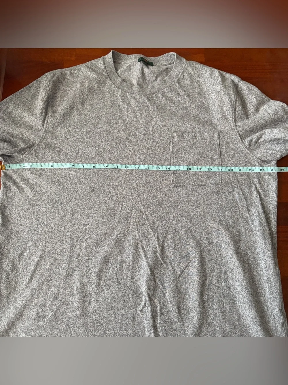 J. Crew Gray Oarsman Heavyweight Cotton Short Sleeve Pocket T-Shirt
